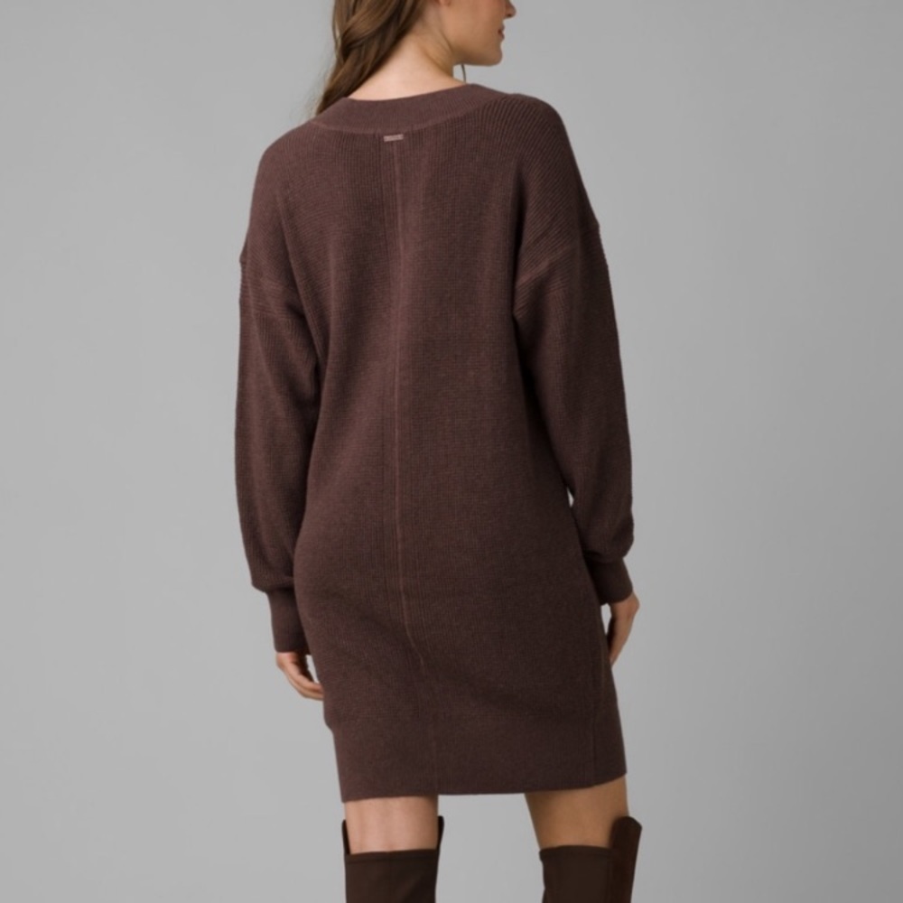 (A4C) Prana Milani Henley Brown Dress, Size XS, NWT - Picture 4 of 13